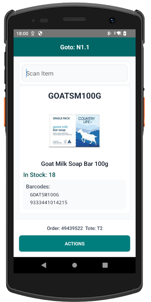 Mobile app screenshot